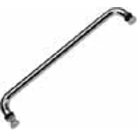 Round Towel Rail 600mm Chrome With Door Knob