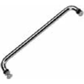 Round Towel Rail 400mm Chrome With Mushroom Door Knob