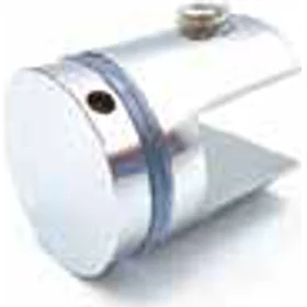 Glass Shelf Holder Brass / Chrome 25mm - No Hole - Glass To Glass