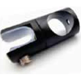 19mm Glass Mount Support Bar Stabilizer (Straight Through) Brass Black