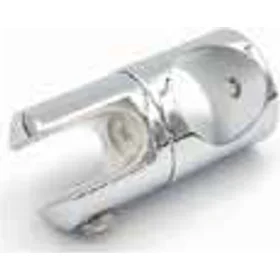 19mm Glass Mount Support Bar Stabilizer (Straight Through) Brass Chrome