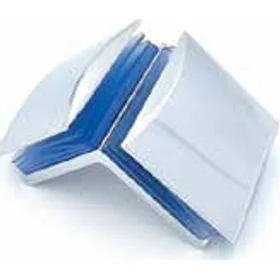 90° Glass To Glass Clamp Zinc Alloy / Chrome