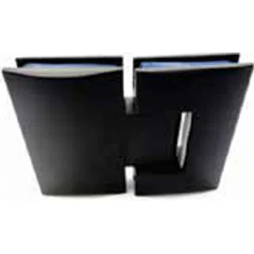180° Glass To Glass Hinge Zinc Black