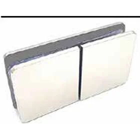 180° Glass To Glass Clamp Polished Stainless Steel