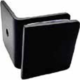 90° Glass To Wall Clamp Stainless Steel Black