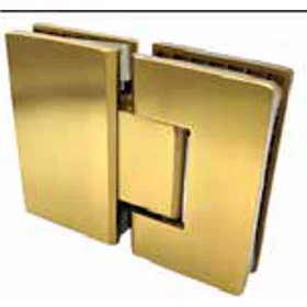 180° Glass To Glass Hinge Stainless Steel Satin Gold