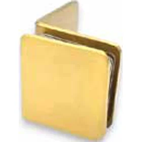 90° Glass To Wall Clamp Stainless Steel Satin Gold