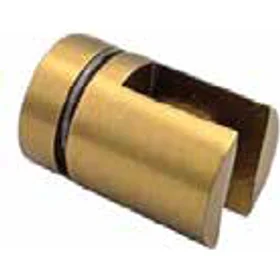 Glass Shelf Holder 25mm - No Hole -Glass To Glass Stainless Steel Satin Gold