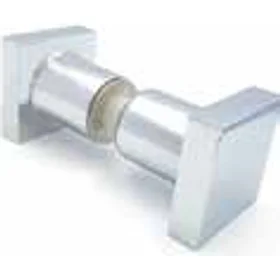 Back To Back Knob (Square) Aluminum Chrome