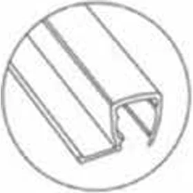 90° DEG Soft Lip Seal Black 2.2M 8-10mm