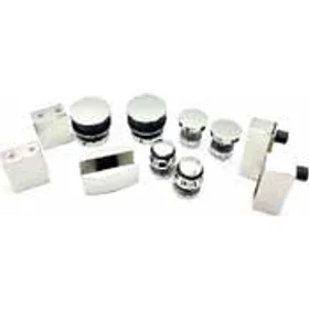 Edge Slider Single Door Kit Chrome