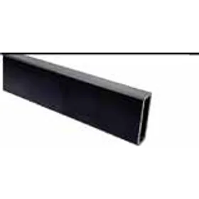 Edge Slider Rectangular Tube Black 2M